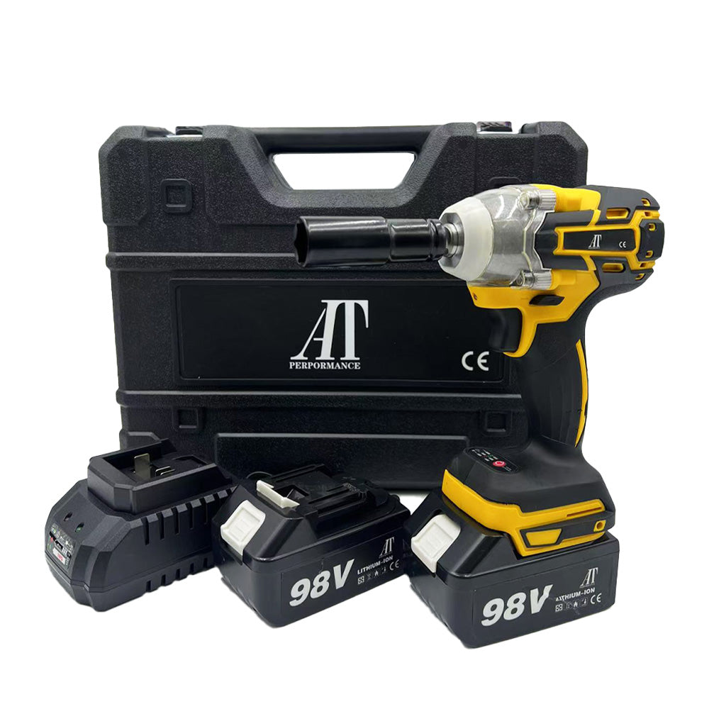 Trusa Mașină de Înșurubat cu Impact, Bormasina, AT PERFORMANCE®, 36V cu 2X Acumulator, 850Nm, 40 Accesorii, Albastru/Negru